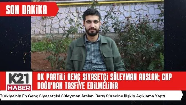 Ak Partili Genç Siyasetçi Süleyman Arslan;